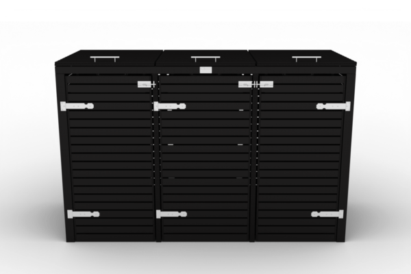 3 containers | Met deuren Vooraanzicht