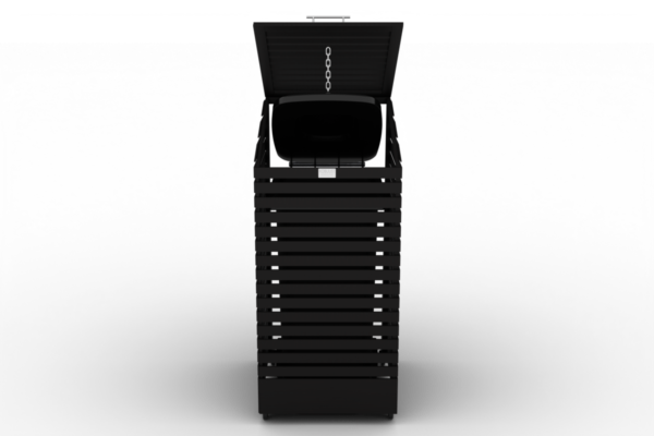 1 container | Schuine deksel | Verrijdbaar - Image 3