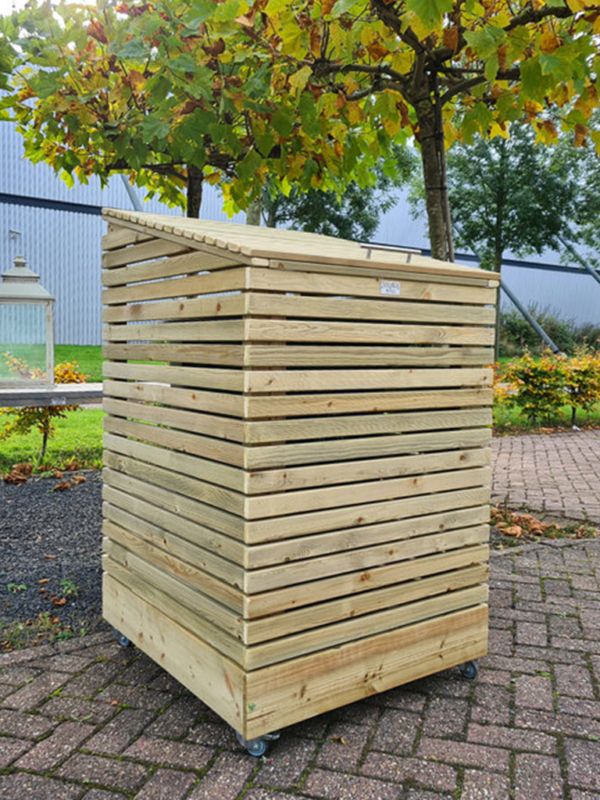 1 container | Schuine deksel | Verrijdbaar - Image 6