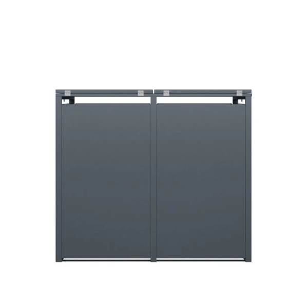 2 containers | Kliko Ombouw Metaal 2 Deurs Antraciet Ral 7016 - Image 4